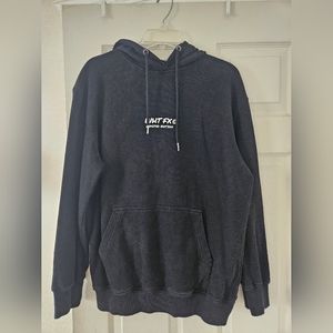 Black White Fox Hoodie M/L